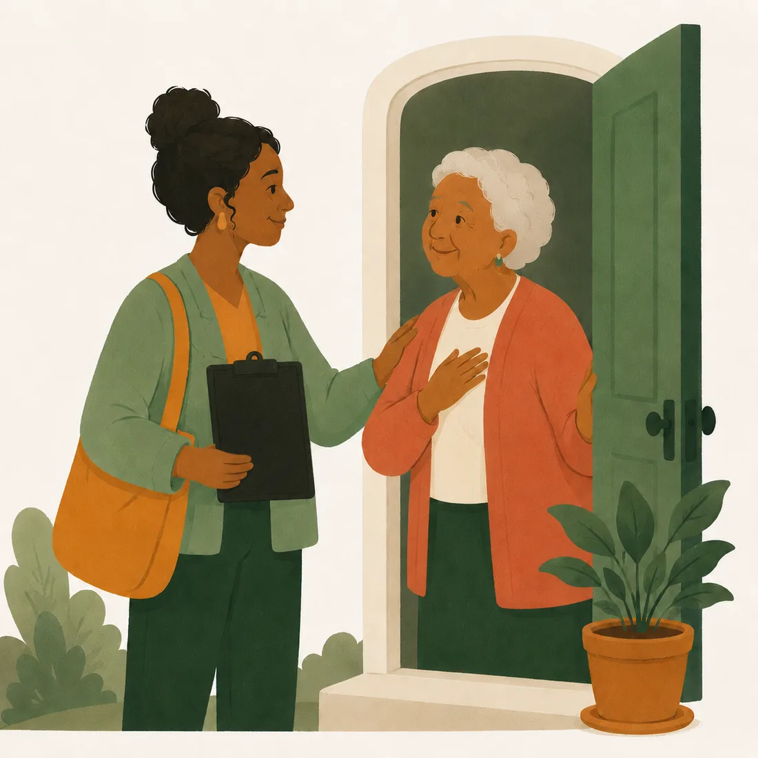 Illustration — The trusted helper